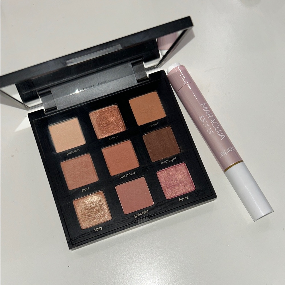 Tarte Maneater Eyeshadow Palette and Maracuja Lip Gloss